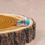 انگشتر فیروزه عجمی مردانه کد 9912