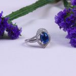 انگشتر یاقوت کبود سنتاتیک زنانه کد 9916