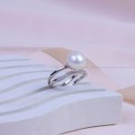 انگشتر طرح مروارید زنانه کد 9919