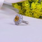 انگشتر سیترین زنانه کد 9930