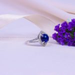 انگشتر یاقوت کبود سنتاتیک زنانه کد 9932