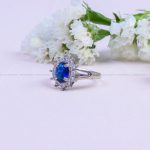 انگشتر یاقوت کبود سنتاتیک زنانه کد 9944