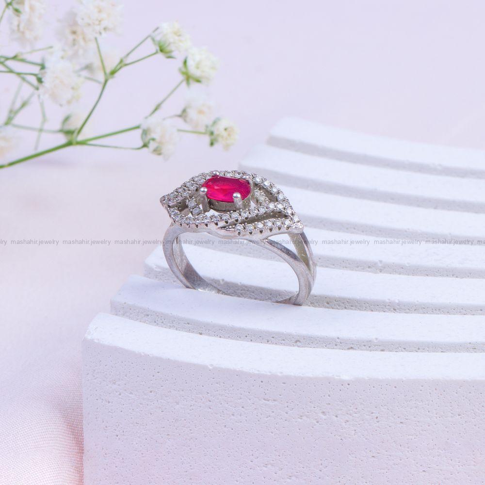 انگشتر یاقوت سرخ زنانه کد 9951