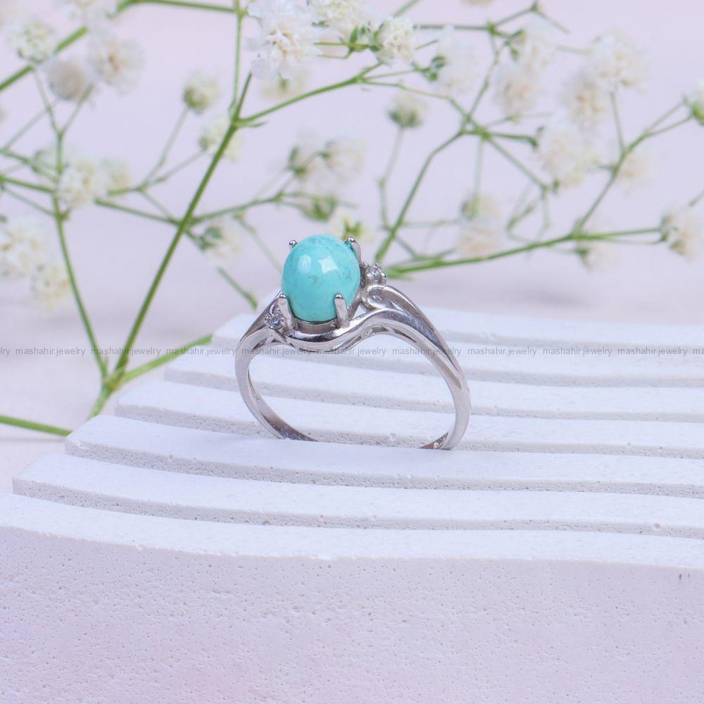 انگشتر فیروزه شجری زنانه کد 9955