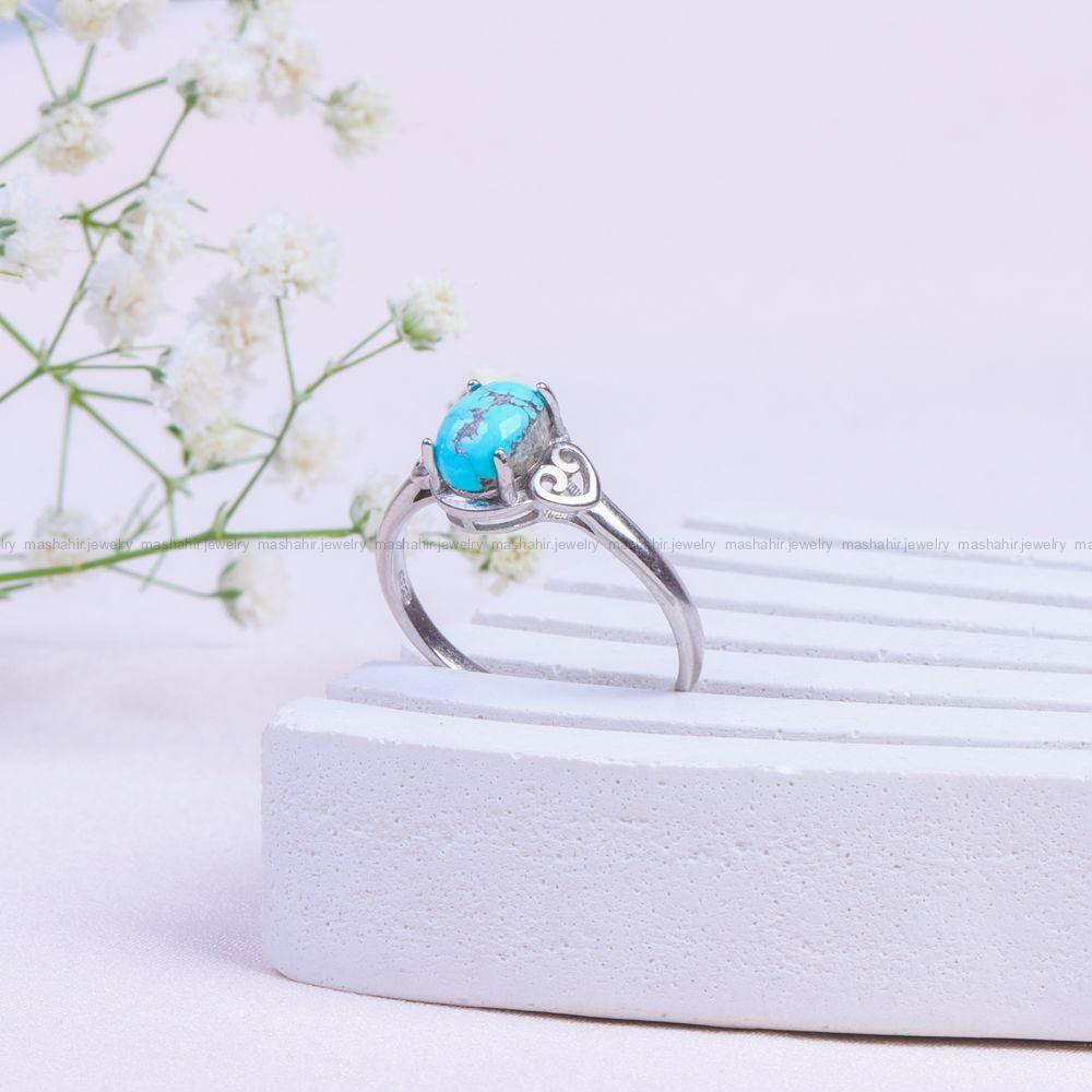 انگشتر فیروزه شجری زنانه کد 9962