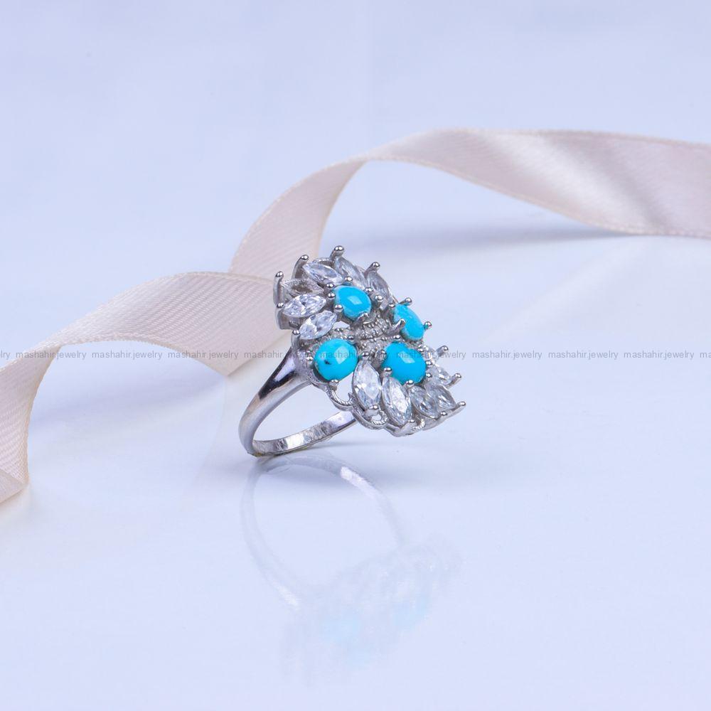 انگشتر فیروزه شجری زنانه کد 9965