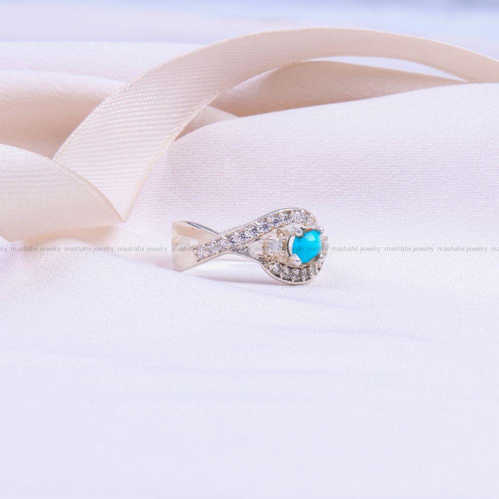 انگشتر فیروزه شجری زنانه کد 9969