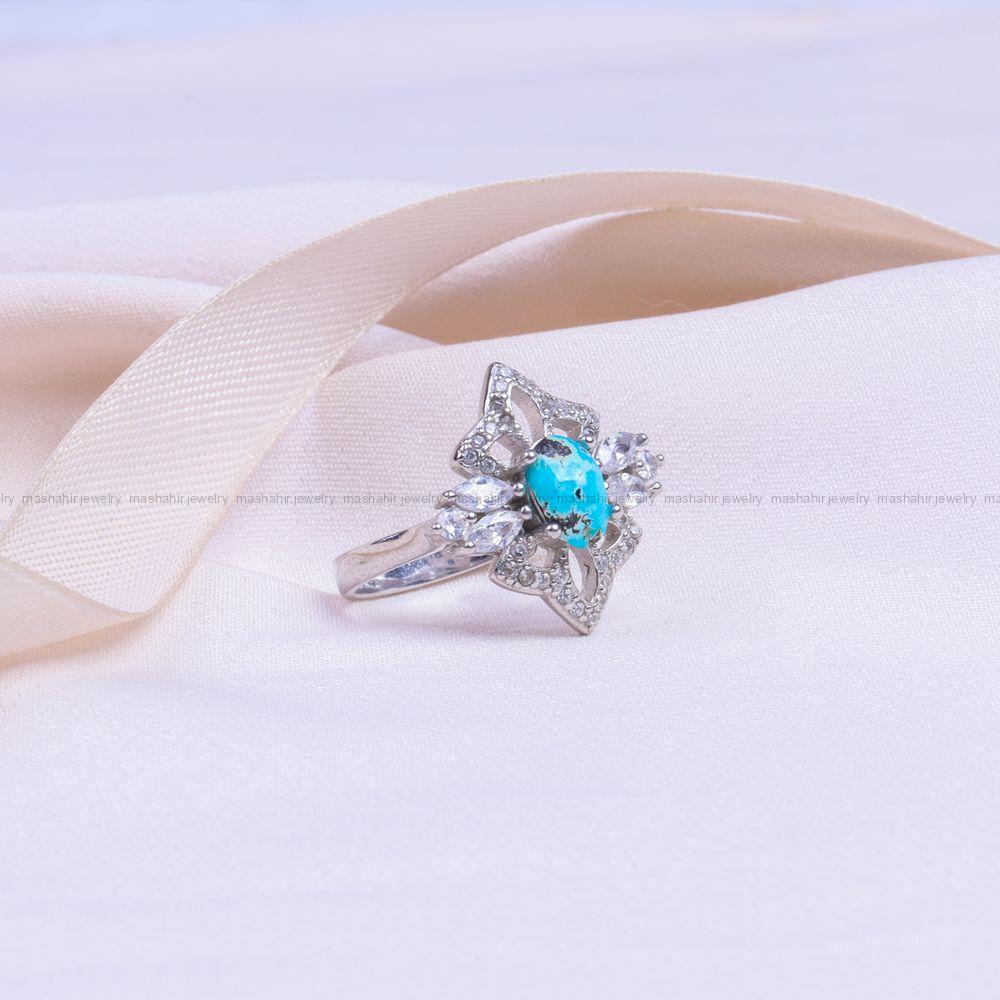انگشتر فیروزه شجری زنانه کد 9971