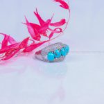 انگشتر فیروزه شجری زنانه کد 9987