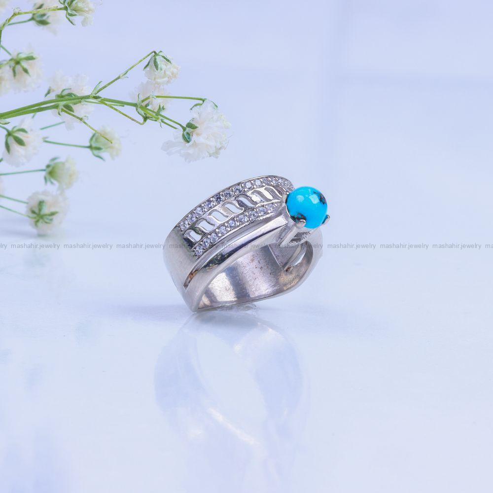 انگشتر فیروزه شجری زنانه کد 9988