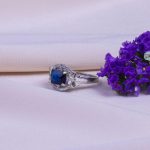 انگشتر یاقوت کبود سنتاتیک زنانه کد 9993