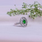 انگشتر زمرد سنتاتیک زنانه کد 9996