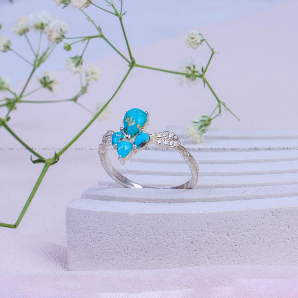 انگشتر فیروزه شجری زنانه کد 9999