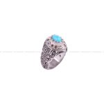 انگشتر فیروزه شجری مردانه کد 10254