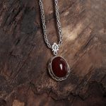 گردنبند عقیق یمن کد 10596