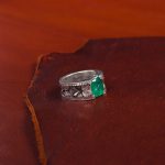 انگشتر زمرد مردانه کد 10801