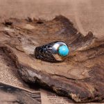 انگشتر فیروزه شجری مردانه کد 10253