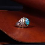 انگشتر فیروزه شجری مردانه کد 10266