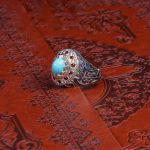 انگشتر فیروزه عجمی مردانه کد 10302