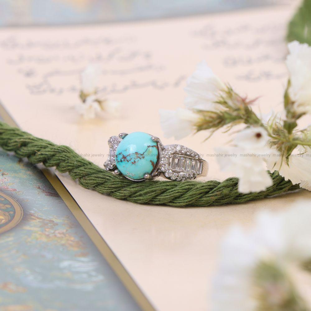 انگشتر فیروزه شجری زنانه کد 10534