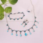 سرویس فیروزه کلکسیونی زنانه کد 10589