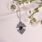 گردنبند یاقوت کبود زنانه کد 10622