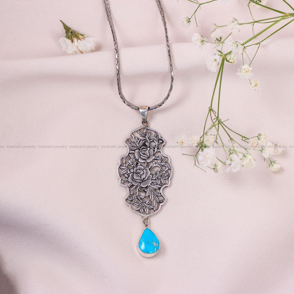 گردنبند فیروزه شجری کد 10631