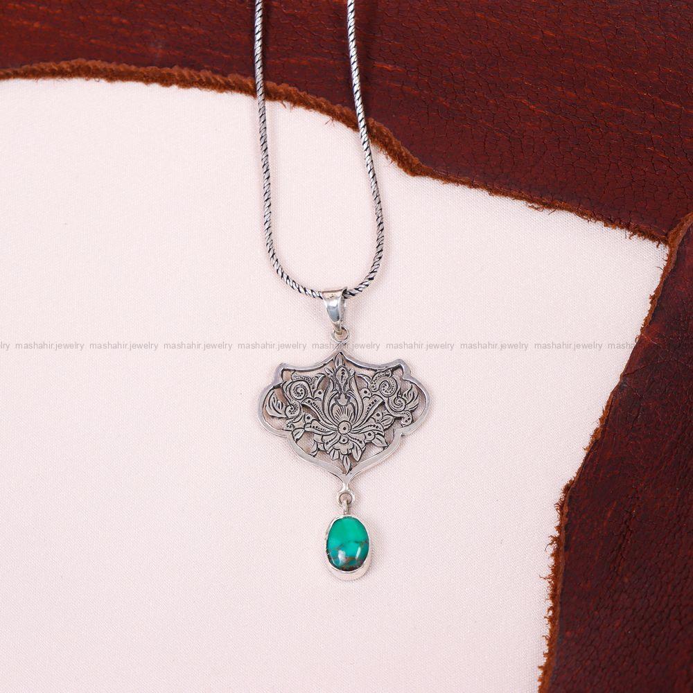 گردنبند فیروزه شجری کد 10637