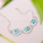 دستبند فیروزه زنانه کد 10888