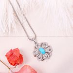 گردنبند فیروزه زنانه کد 10950