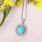 گردنبند فیروزه زنانه کد 10953