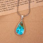 گردنبند فیروزه زنانه کد 11096