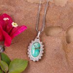 گردنبند فیروزه زنانه کد 11115