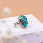 انگشتر فیروزه شجری زنانه کد 11134