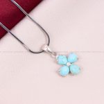 گردنبند فیروزه زنانه کد 11154