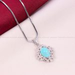 گردنبند فیروزه زنانه کد 11155