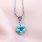 گردنبند فیروزه زنانه کد 1164