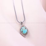 گردنبند فیروزه زنانه کد 11166