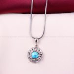 گردنبند فیروزه زنانه کد 11174