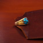 انگشتر فیروزه شجری مردانه کد 10801