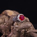 انگشتر یاقوت سرخ مردانه کد 10511