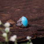 انگشتر فیروزه عجمی مردانه کد 10804