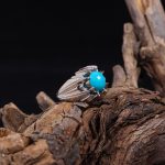 انگشتر فیروزه عجمی مردانه کد 10831