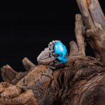 انگشتر فیروزه شجری مردانه کد 10833