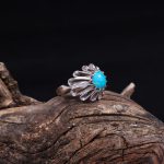 انگشتر فیروزه عجمی مردانه کد 10838