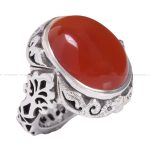 انگشتر عقیق یمن مردانه کد 11925