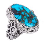 انگشتر فیروزه شجری مردانه کد 12016