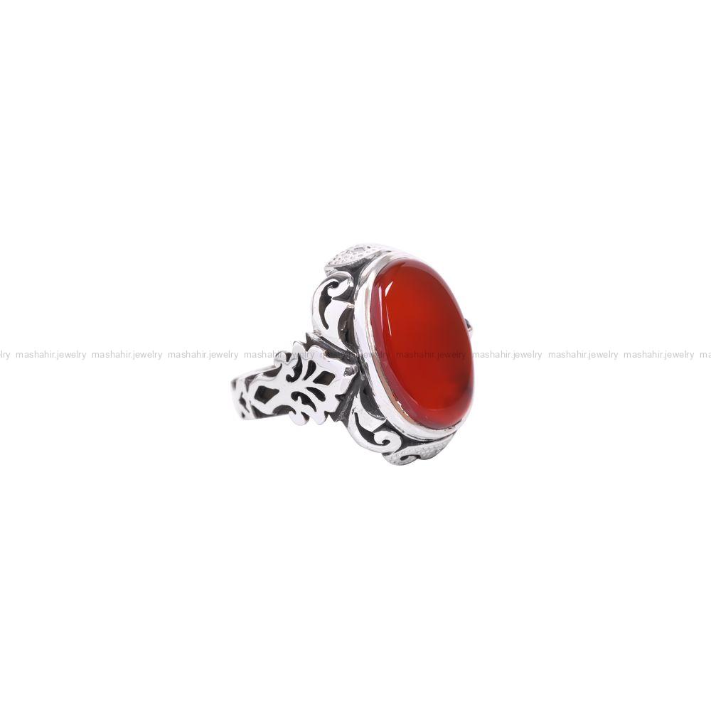 انگشتر عقیق یمن مردانه کد 11366