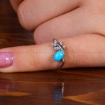 انگشتر فیروزه بچه گانه کد 13665