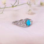 انگشتر فیروزه شجری زنانه کد 11435